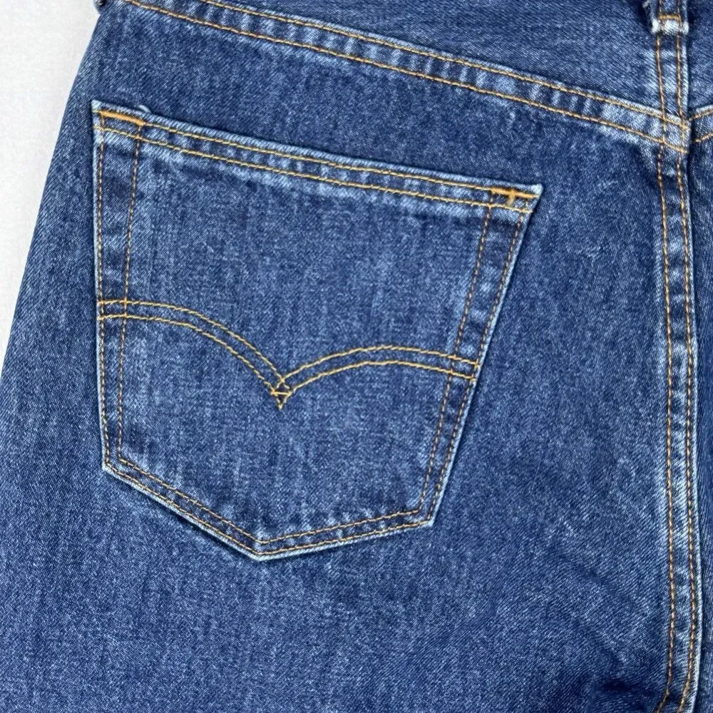 Levi's 505 Men's Jeans Size 32 Blue Regular Straight Denim 100% Cotton